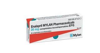 Enalapril Mylan 20 mg comprimidos bucodispersables EFG, nuevo lanzamiento en el área de Cardiología‏