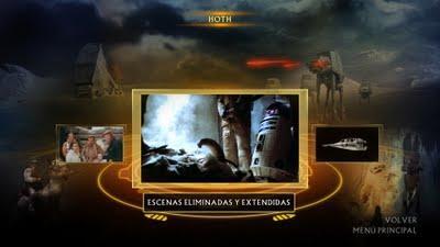 Así lucen los menús de 'Star Wars La Saga Completa' en Blu-Ray