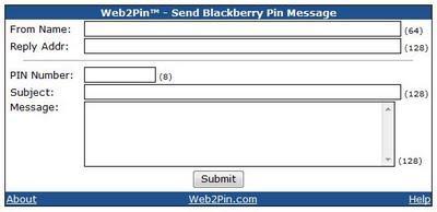 Envía mensajes PIN gratis a Blackberry desde internet