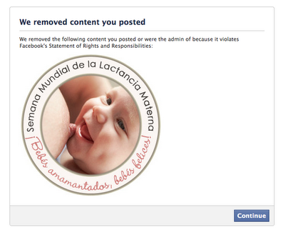 Facebook borró esta imagen pro-lactancia - por 
