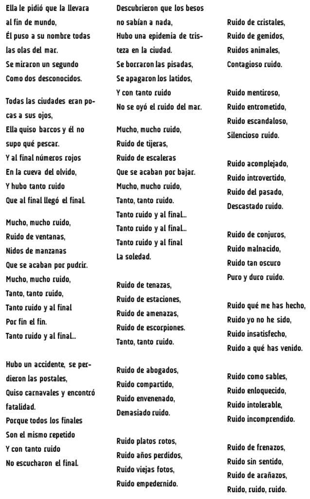 Ruido - Joaquín Sabina