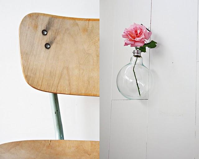 Diy: florero hecho con una bombilla