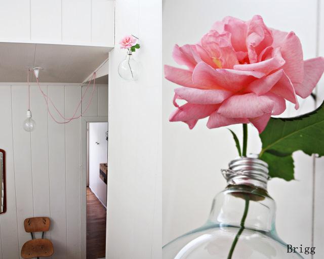 Diy: florero hecho con una bombilla