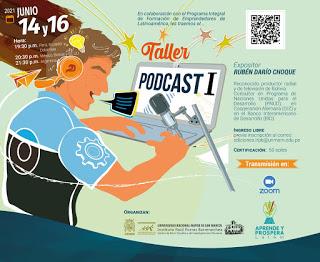 📢 Invitación al taller de Podcast I para emprendedores- 14 y 16 de junio de 19:30 a 21 horas. 📢 Invitación al taller de Podcast I para emprendedores- 14 y 16 de junio de 19:30 a 21 horas.