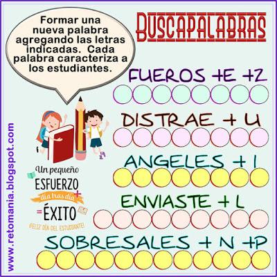 Desafíos matemáticos, Retos matemáticos, Problemas matemáticos, Retos mentales, Problemas de matemática, Retos matemáticos con solución, Retos matemáticos Día del Estudiante, Buscapalabras, La palabra oculta, Juego de palabras