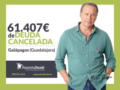 Repara tu Deuda Abogados cancela 61.407€ en Galápagos (Guadalajara) gracias a la Ley de Segunda Oportunidad