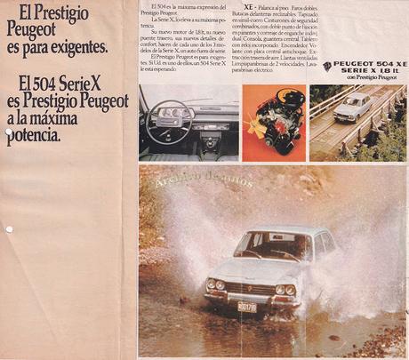 Peugeot 504 XE del año 1973 integrante de la Serie X de SAFRAR