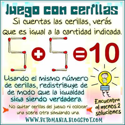 RETOS MATEMÁTICOS - ACERTIJOS Desafíos matemáticos, Retos matemáticos, Problemas matemáticos, Retos mentales, Acertijos matemáticos, Acertijos, Acertijos con solución, Enigmas, Juego con cerillas, Jugando con fósforos