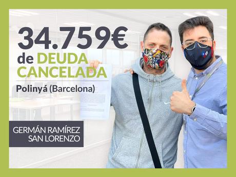 Repara tu Deuda Abogados cancela 34.759€ en Polinyá (Barcelona) con la Ley de la Segunda Oportunidad