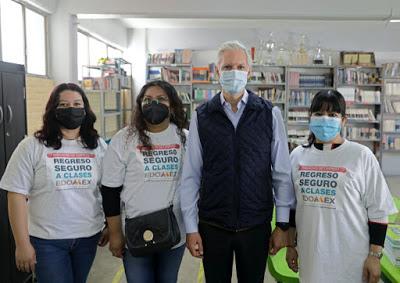 REGRESO A CLASES DE LOS MÁS DE 4.5 MILLONES DE ALUMNOS MEXIQUENSES SERÁ DE FORMA ESCALONADA Y RESPETANDO MEDIDAS SANITARIAS: ALFREDO DEL MAZO