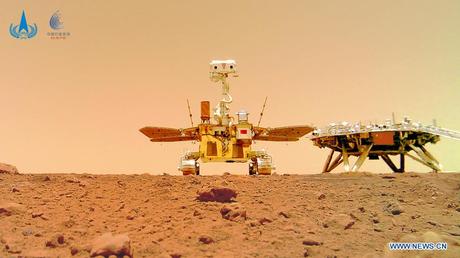 China publica nuevas imágenes de Zhurong en Marte