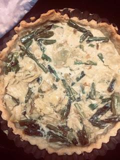 QUICHE DE ALCACHOFAS, ESPARRAGOS Y AJITOS TIERNOS QUICHE DE ALCACHOFAS, ESPARRAGOS Y AJITOS TIERNOS