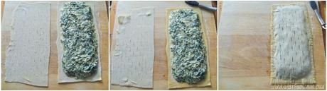 Hojaldre de espinacas y puerros express Hojaldre de espinacas y puerros express