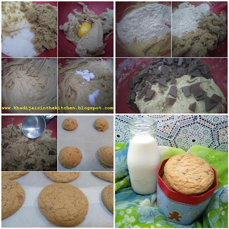 BISCUITS À LA FARINE DE BLÉ ET AU CHOCOLAT / WHOLE WHEAT CHOCOLATE COOKIES / GALLETAS DE HARINA DE TRIGO Y CHOCOLATE / بيسكوي بدقيق القمح و الشوكولاتة