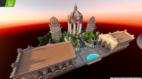 RTX: Lobby principal del servidor oficial de Auronplay en Minecraft.