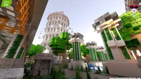 RTX: Lobby principal del servidor oficial de Auronplay en Minecraft.