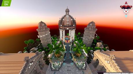 RTX: Lobby principal del servidor oficial de Auronplay en Minecraft. RTX: Lobby principal del servidor oficial de Auronplay en Minecraft.