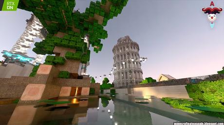 RTX: Lobby principal del servidor oficial de Auronplay en Minecraft.