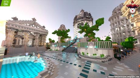 RTX: Lobby principal del servidor oficial de Auronplay en Minecraft. RTX: Lobby principal del servidor oficial de Auronplay en Minecraft.