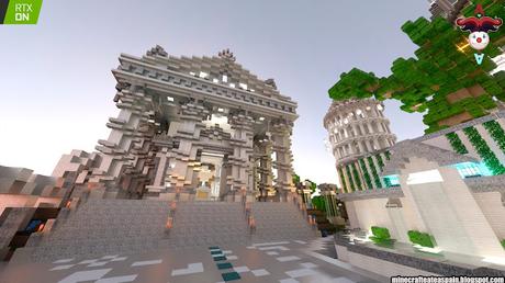 RTX: Lobby principal del servidor oficial de Auronplay en Minecraft.