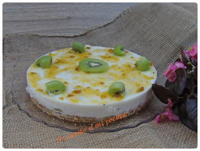 Tarta de kiwi sin horno