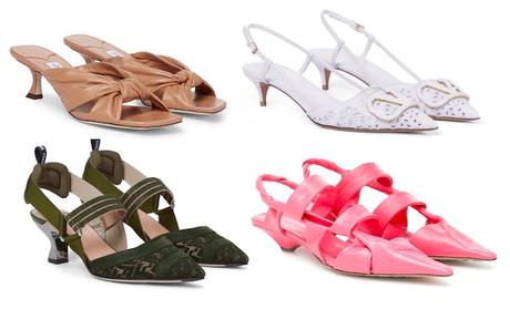 Calzado de verano, los zapatos que son tendencia kitten heels zapatos de moda pv 2021