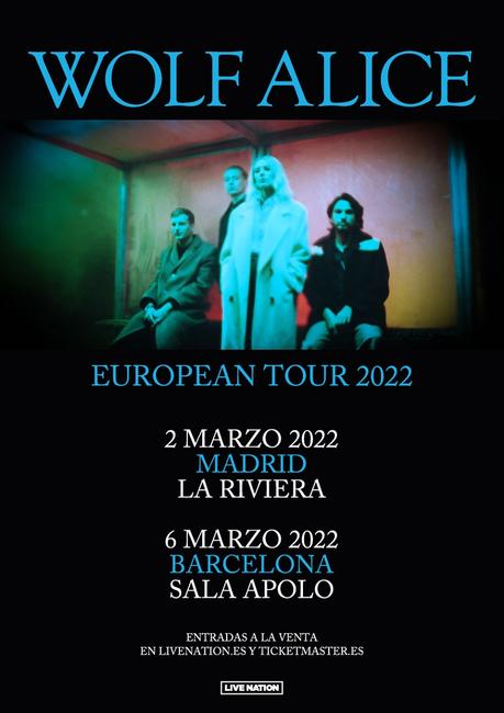 Conciertos de Wolf Alice en Madrid y Barcelona en 2022