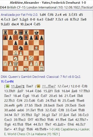 Lasker, Capablanca y Alekhine o ganar en tiempos revueltos (72)