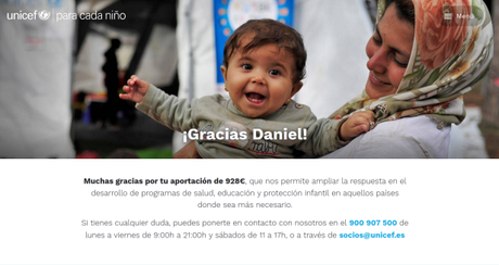 Hoy vengo a hablar de TU donación a #UNICEF – período de Marzo Hoy vengo a hablar de TU donación a #UNICEF – período de Marzo