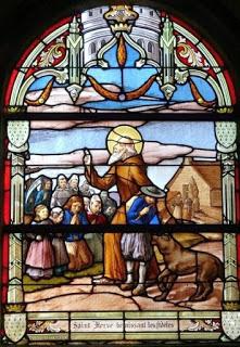 Ciego por la oración de su madre.