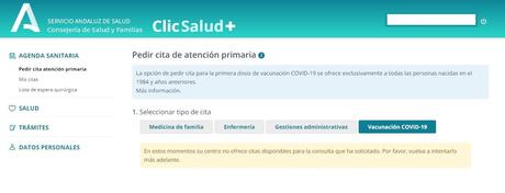 Andalucía | Cómo pedir cita para la vacuna contra el Covid19