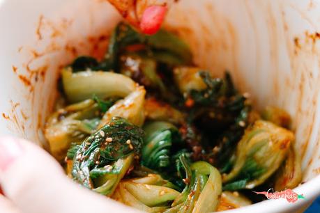 Bok choy con salsa de miso  / 청경채 된장무침