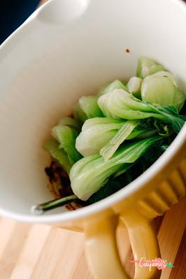 Bok choy con salsa de miso  / 청경채 된장무침