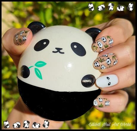 Ositos panda. Placa Born Pretty Animal L005