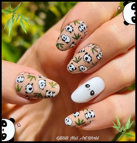 Ositos panda. Placa Born Pretty Animal L005