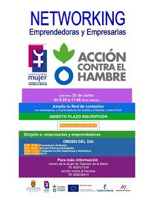 Encuentro de mujeres emprendedoras y empresarias. Networking Centro de la Mujer de Talavera y Acción contra el Hambre Encuentro de mujeres emprendedoras y empresarias. Networking Centro de la Mujer de Talavera y Acción contra el Hambre