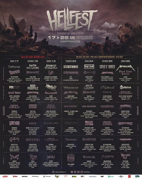 Hellfest 2022: menuda salvajada de cartel