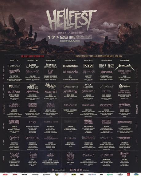 Hellfest 2022: menuda salvajada de cartel