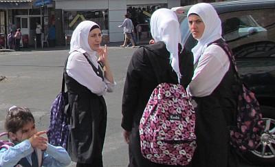 Mujeres en la calle en países musulmanes: