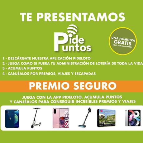 Comprar lotería en la App de Pideloto ahora tiene doble de premio gracias a: Pidepuntos