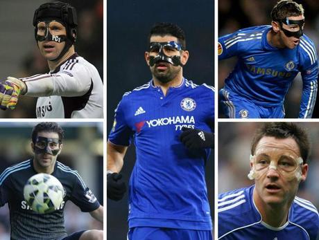 El Chelsea de los futbolistas con mascara 