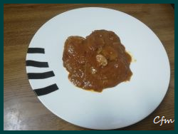 Filetes de añojo en salsa de pimiento choricero