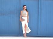 White skirt midi