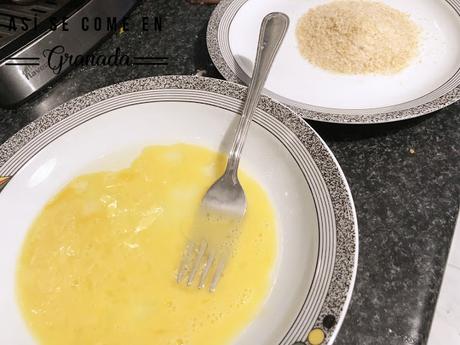 San jacobos de calabacín con queso azul y pavo