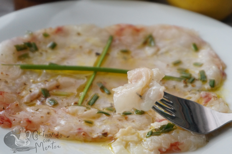 Carpaccio de gambas