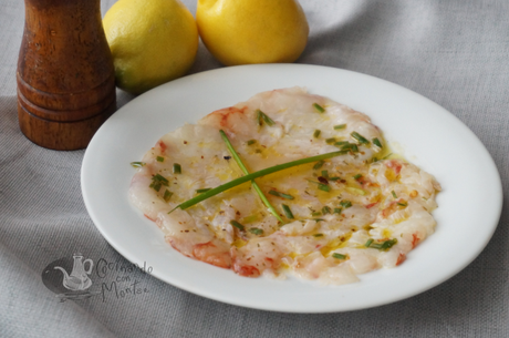 Carpaccio de gambas