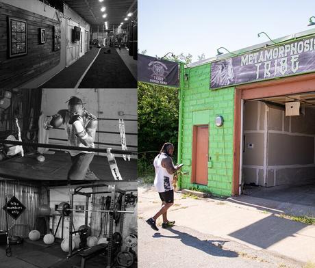 Brad Johnson en su gimnasio