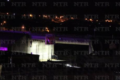 Cuelgan en puente de Zacatecas los cuerpos de policías estatales de SLP