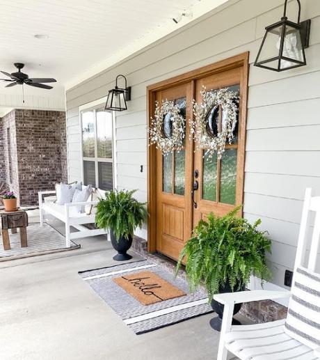 Accesos a Viviendas, en Estilo Rustico