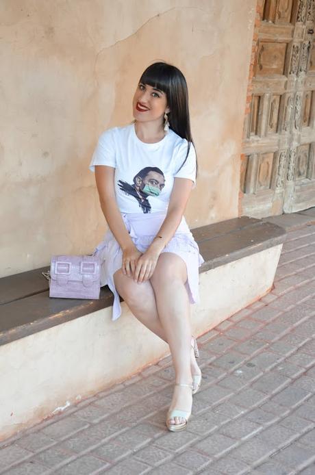 Falda purpura volantes | SHEIN Vacay Mode